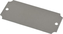 C.H. Hanson - 3-1/16 Inch Wide, Style 3, Aluminum Blank Metal Plate - 1-7/16 Inch High, 25 Pieces - Caliber Tooling