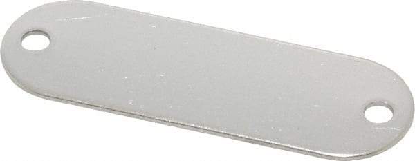 C.H. Hanson - 1-29/32 Inch Wide, Style 1, Stainless Steel Blank Metal Plate - 5/8 Inch High, 25 Pieces - Caliber Tooling