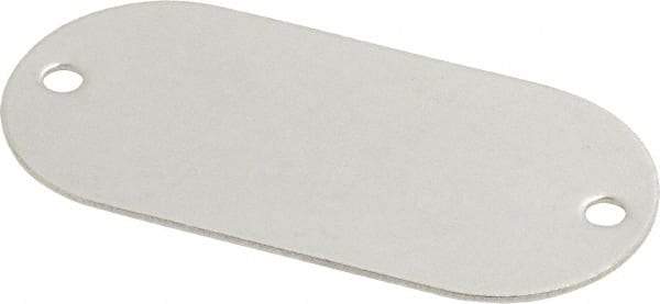 C.H. Hanson - 2-1/8 Inch Wide, Style 1, Stainless Steel Blank Metal Plate - 1 Inch High, 10 Pieces - Caliber Tooling