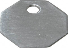 C.H. Hanson - 1-1/16 Inch Diameter, Octagonal, Aluminum Blank Metal Tag - Blank, 50 Pieces - Caliber Tooling