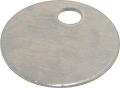 C.H. Hanson - 1 Inch Diameter, Round, Aluminum Blank Metal Tag - Blank, 50 Pieces - Caliber Tooling