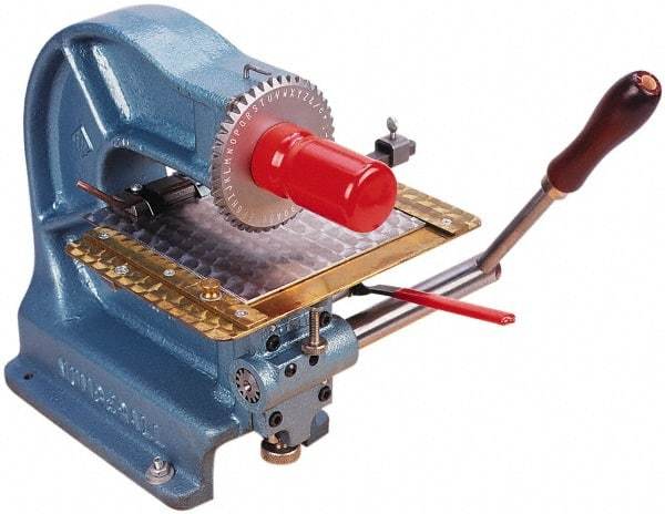 Made in USA - Manual Stamping Machines Character Capacity: 42 Size: 3/16 - Caliber Tooling