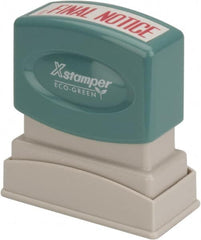 Value Collection - Final Notice, Red Pre-Inked Stamp - 1/2 Inch Wide x 1-5/8 Inch Long - Caliber Tooling