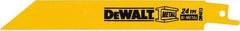 DeWALT - Bi-Metal Reciprocating Saw Blade - Straight Profile, 24 TPI, Toothed Edge - Caliber Tooling