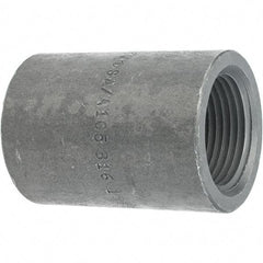 Made in USA - Size 1", Class 3,000, Forged Carbon Steel Black Pipe Coupling - 925 psi, Threaded End Connection - Caliber Tooling