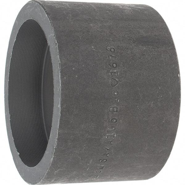 Made in USA - Size 2", Class 3,000, Forged Carbon Steel Black Pipe Coupling - 925 psi, Socket Weld End Connection - Caliber Tooling