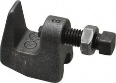 Made in USA - 3/4" Max Flange Thickness, 1/2" Rod C-Clamp - 760 Lb Capacity, Ductile Iron - Caliber Tooling