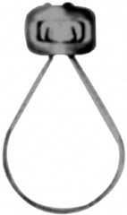 Made in USA - 2-1/2" Pipe, 1/2" Rod, Malleable Iron Adjustable Ring Hanger - Black, 650 Lb Capacity - Caliber Tooling