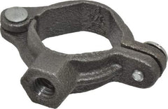 Value Collection - 3/4" Pipe, 3/8" Rod, Extension Split Pipe Clamp - 180 Lb Capacity, Malleable Iron - Caliber Tooling