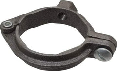 Value Collection - 1-1/2" Pipe, 3/8" Rod, Extension Split Pipe Clamp - 180 Lb Capacity, Malleable Iron - Caliber Tooling