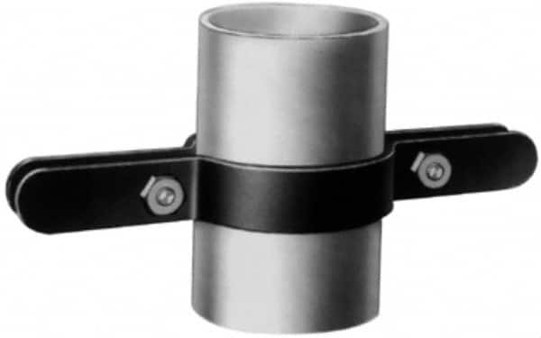 Made in USA - 3/4" Pipe, Riser Clamp - Black, 220 Lb Capacity, Carbon Steel - Caliber Tooling