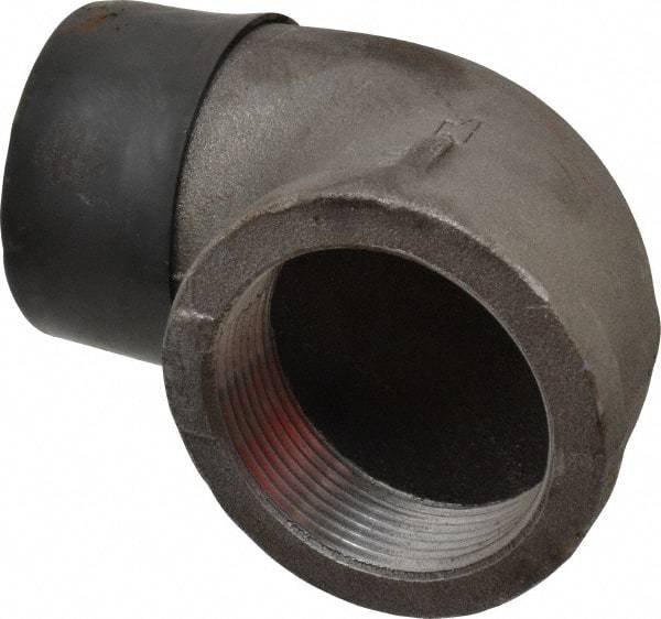 Made in USA - Size 2-1/2", Class 150, Malleable Iron Black Pipe 90° Street Elbow - 150 psi, Threaded End Connection - Caliber Tooling