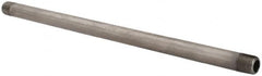 Value Collection - Schedule 40, 1/8" Diam x 8" Long Steel Black Pipe Nipple - Threaded - Caliber Tooling