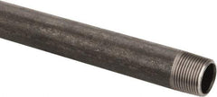 Made in USA - Schedule 40, 3/4" Diam x 24" Long Steel Black Pipe Nipple - Threaded - Caliber Tooling