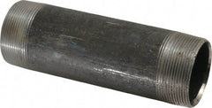 Made in USA - Schedule 40, 2" Diam x 7" Long Steel Black Pipe Nipple - Threaded - Caliber Tooling