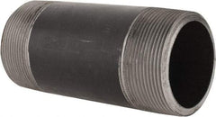 Made in USA - Schedule 80, 2" Diam x 5" Long Steel Black Pipe Nipple - Threaded - Caliber Tooling