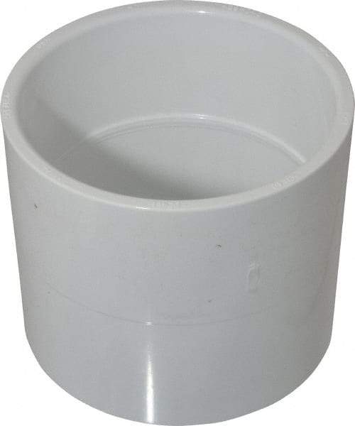 Value Collection - 4" PVC Plastic Pipe Coupling - Schedule 40, Slip x Slip End Connections - Caliber Tooling