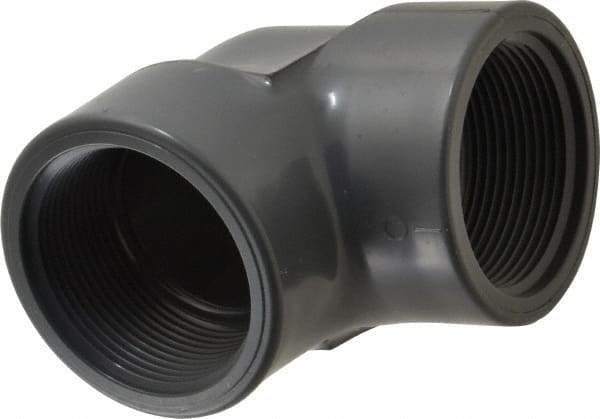 Value Collection - 2-1/2" PVC Plastic Pipe 90° Elbow - Schedule 80, FIPT x FIPT End Connections - Caliber Tooling