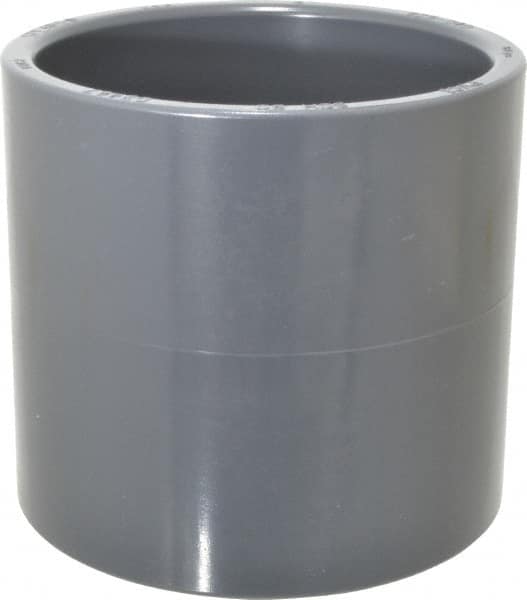 Value Collection - 4" PVC Plastic Pipe Coupling - Schedule 80, Slip x Slip End Connections - Caliber Tooling