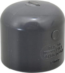 Value Collection - 1" PVC Plastic Pipe End Cap - Schedule 80, Slip End Connections - Caliber Tooling