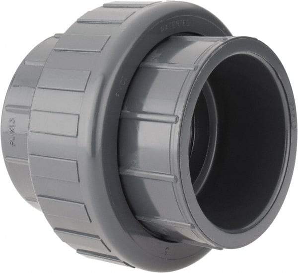 Value Collection - 3" PVC Plastic Pipe Union with EPDM O-Ring - Schedule 80, Slip x Slip End Connections - Caliber Tooling