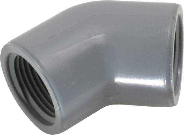 Value Collection - 3/4" CPVC Plastic Pipe 45° Elbow - Schedule 80, FIPT x FIPT End Connections - Caliber Tooling