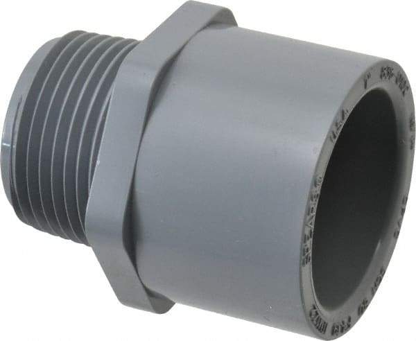 Value Collection - 1" CPVC Plastic Pipe Male Adapter - Schedule 80, MIPT x Slip End Connections - Caliber Tooling