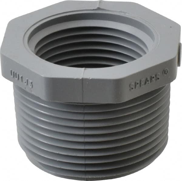 Value Collection - 1-1/4 x 1" CPVC Plastic Pipe Bushing - Schedule 80, MIPT x FIPT End Connections - Caliber Tooling