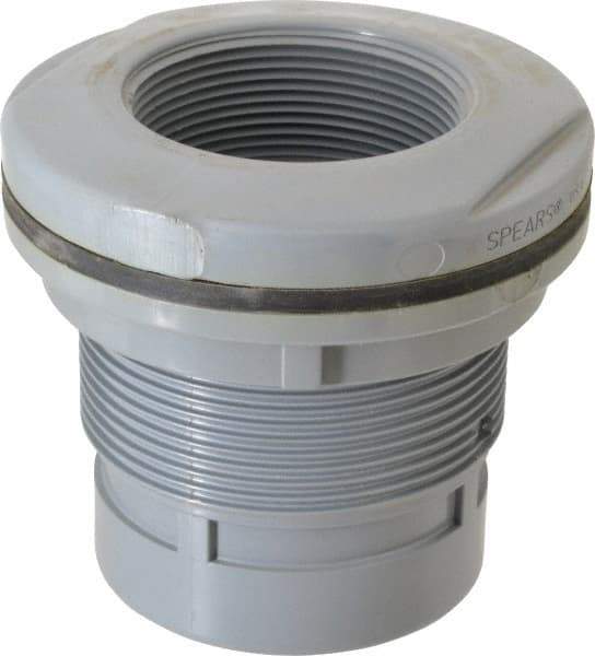 Value Collection - 3" CPVC Plastic Pipe Bulkhead Tank Adapter - Schedule 80, FIPT x FIPT End Connections - Caliber Tooling