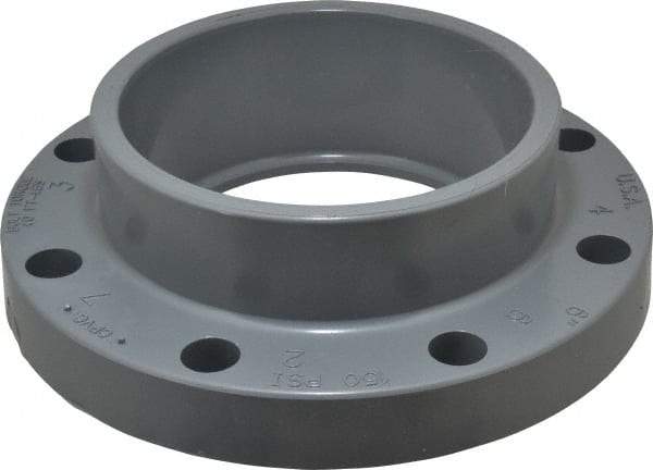 Value Collection - 6" CPVC Plastic Pipe Flange (One Piece) - Slip End Connections - Caliber Tooling