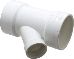 B&K Mueller - 3 x 3 x 1-1/2", PVC Drain, Waste & Vent Pipe 45 Wye - Hub x Hub x Hub - Caliber Tooling