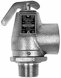 Conbraco - 3/4" Inlet, 1" Outlet, ASME Safety Relief Valve - 40 Max psi, Bronze, 870,000 BTUs - Caliber Tooling