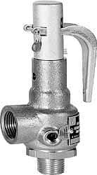 Conbraco - 1-1/2" Inlet, 2" Outlet, High Pressure Safety Relief Valve - 100 Max psi, Bronze, 4,600 Lb per Hour - Caliber Tooling