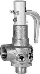 Conbraco - 1-1/2" Inlet, 2" Outlet, High Pressure Safety Relief Valve - 125 Max psi, Bronze, 5,607 Lb per Hour - Caliber Tooling