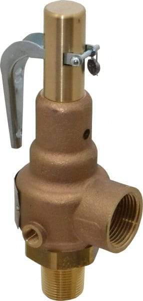 Conbraco - 3/4" Inlet, 1" Outlet, High Pressure Safety Relief Valve - 50 Max psi, Bronze, 647 Lb per Hour - Caliber Tooling