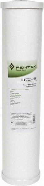 Pentair - 4-1/2" OD, 25µ, Granular Activated Carbon Radial Flow Cartridge Filter - 20" Long, Reduces Tastes, Odors & Sediments - Caliber Tooling