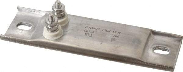 Hotwatt - 120 Volt, 150 Watt, 5-1/2" Long Channel Strip Heater - 1" Hot Length, 50 Watt per Sq In - Caliber Tooling