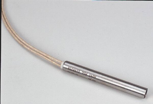 Hotwatt - 240 Volt, 5/8" Diam, 300 Watt, Low Density Cartridge Heater - 3-1/2" Long, 50 Watts per Sq In - Caliber Tooling