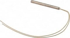 Hotwatt - 120 Volt, 3/8" Diam, 220 Watt, Low Density Cartridge Heater - 4" Long, 50 Watts per Sq In - Caliber Tooling