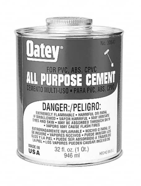 Oatey - 1 Gal All-Purpose Medium Bodied Cement - Clear, Use with ABS, PVC & CPVC up to 6" Diam - Caliber Tooling