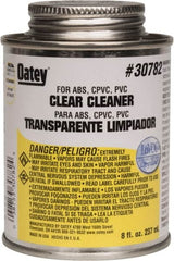 Oatey - 8 oz All-Purpose Cleaner - Clear, Use with ABS, PVC & CPVC For All Diameters - Caliber Tooling