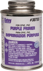 Oatey - 4 oz All Purpose Primer/Cleaner - Purple, Use with PVC & CPVC - Caliber Tooling