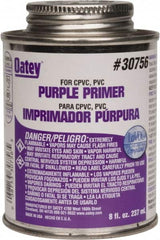 Oatey - 8 oz All Purpose Primer/Cleaner - Purple, Use with PVC & CPVC - Caliber Tooling