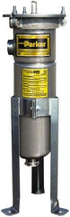 Parker - 2 Inch, Stainless Steel, Bag Filter Housing - FNPT End Connection, 160 GPM Max Flow - Caliber Tooling