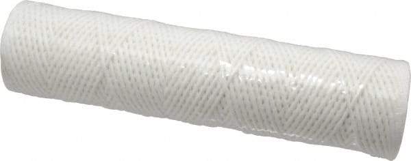 Parker - 2-1/2" OD, 10µ, Cotton String-Wound Cartridge Filter - 10" Long - Caliber Tooling