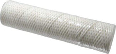 Parker - 2-1/2" OD, 25µ, Cotton String-Wound Cartridge Filter - 10" Long - Caliber Tooling