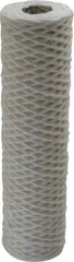 Parker - 2-1/2" OD, 50µ, Cotton String-Wound Cartridge Filter - 10" Long - Caliber Tooling