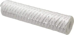 Parker - 2-1/2" OD, 1µ, Acetate Cotton String-Wound Cartridge Filter - 10" Long - Caliber Tooling