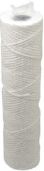 Parker - 2-1/2" OD, 10µ, Cotton String-Wound Cartridge Filter - 10" Long - Caliber Tooling