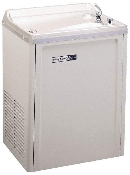 Halsey Taylor - 7.6 GPH Cooling Capacity Compact Flush Wall Mounted Water Cooler & Fountain - Vinyl Cabinet, 370 Watts, 4.0 Full Load Amperage, 0.16 hp - Caliber Tooling